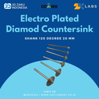 CNC Countersink Diamond Electro Plated 8 mm shank 120 Degree 20 mm CEL